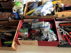 Hand tools, garage misc., etc.