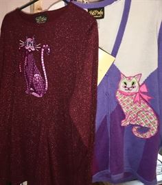Bob Mackie sweaters for cat lovers