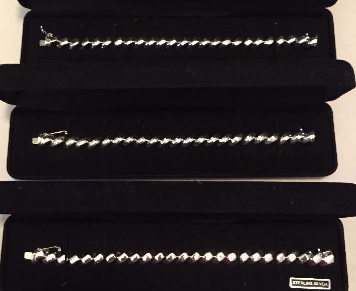 Sterling silver bracelets 