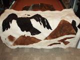 Sheepskin wall art