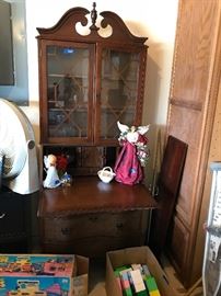 Antique secretary with hidden compartments