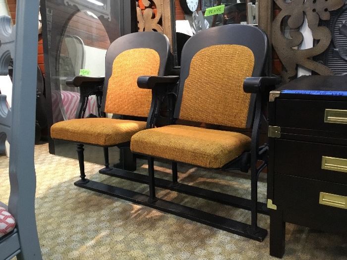 antique theater chairs