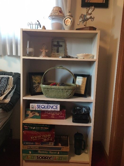 Bookshelf and games!