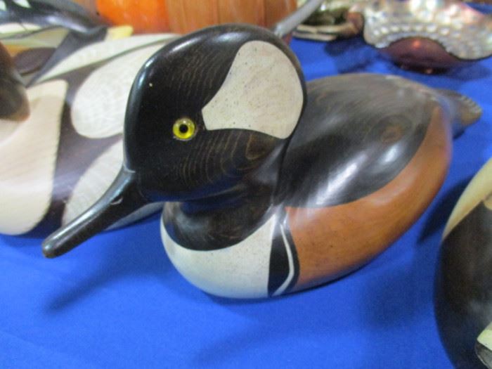 Wooden duck artist signed
