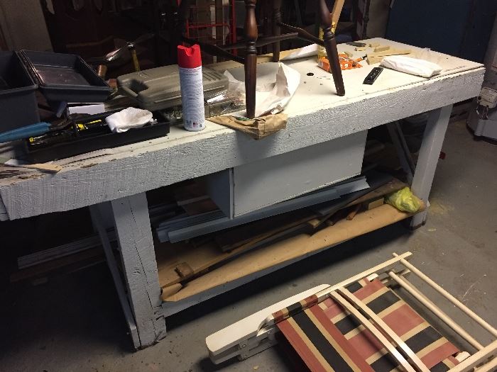 workbench with drawer