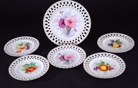 Lot 5: Occupied Japan Rossetti & AIYO Reticulated Plates