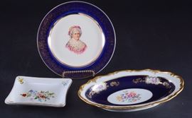 Lot 8: 	Reichenbach Oval Dish, Capsco Plate & Pin Dish