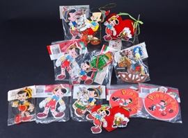 Lot 41: Thirteen Disney Pinocchio Decorations