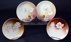 Lot 52: Four German Floral Plates