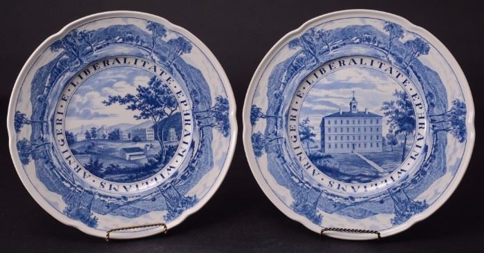 Lot 55: Pair Wedgwood Williams College Plates