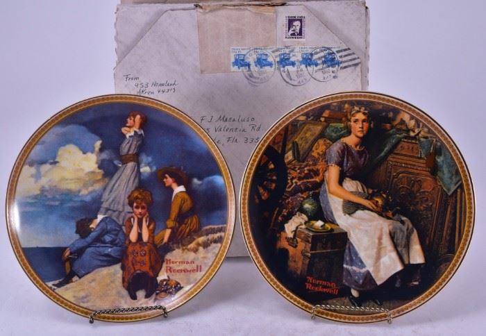 Lot 56: Rockwell Rediscovered Women Collection Plates