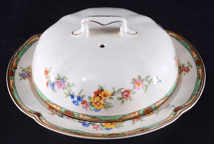 Lot 62: Johnson Brothers Pareek Covered Butter Dish