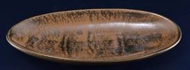 Lot 73: Stangl Pottery Granada Gold Oval Footed Dish