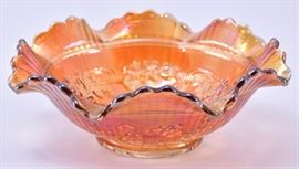 Lot 80: Iridescent Carnival Bowl w/Windmill