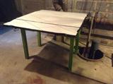 Vintage Enamel Top Table