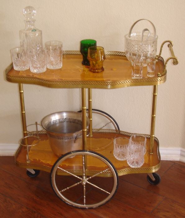 Vintage beverage cart from Italy