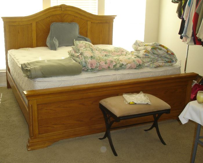 King size bed, king mattress set