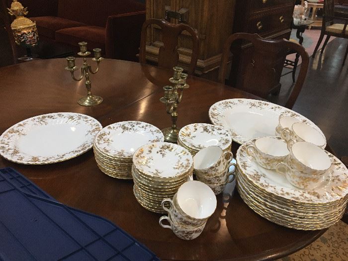 Minton Ancestoral Buy it Now $400 OBO 12 Piece place setting with 2 serve dishes plus extra's