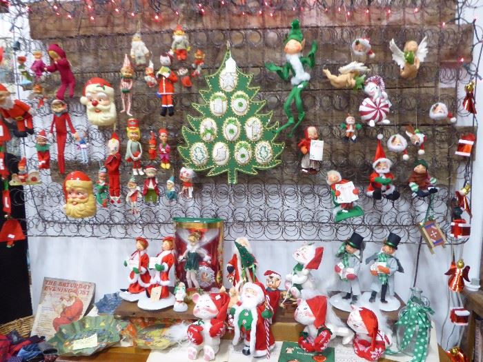 Lots of Vintage Christmas Elves, Annalise, etc.