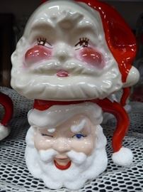 Vintage Christmas Santa mugs