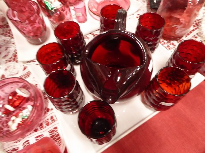 50% OFF all Cranberry Glass