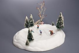 Offered is an animated set from Department 56. The electronics are in working condition and box shows normal shelf wear. Please see the photos at completeset.com for details.