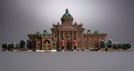 Offered is a hand painted piece from Department 56. The box shows normal shelf wear but the porcelain is undamaged. This item is sold as-is; the lighting unit has not been tested. Please see the photos at completeset.com for details.