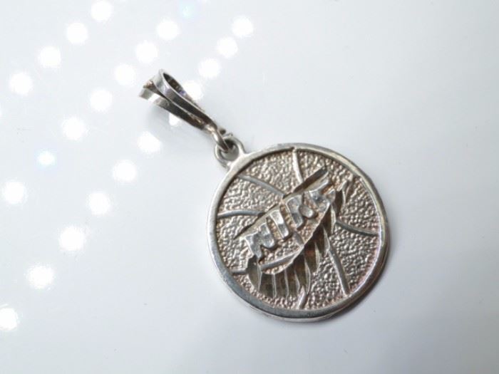 925 Silver NIKE Swoosh Necklace Pendant