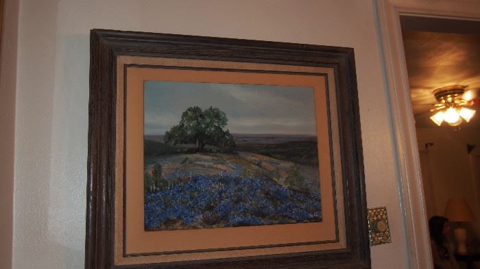 Bluebonnet Oil Painting