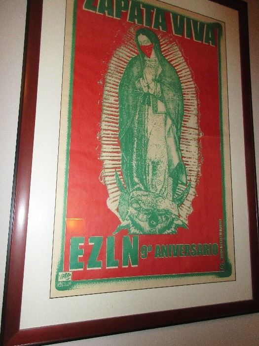 Vintage Zapatista Liberation Army Poster