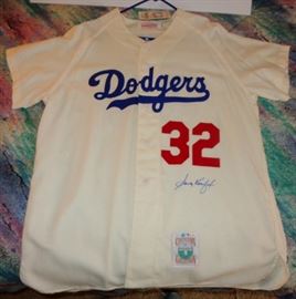 SANDY KOUFAX AUTOGRAPH JERSEY