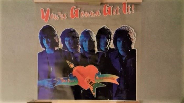 1978.Tom Petty & the Heartbearts Mylar poster