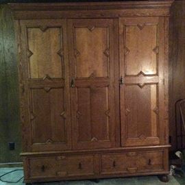 Late 1800’s Entertainment Center. Breaks down into three sections for moving.
