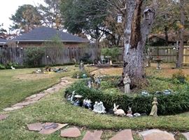Some yard decor pieces.