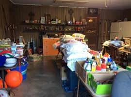More items in garage.