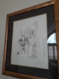 Signed Pencil Sketch by R. Goolsby (1 Of 2)