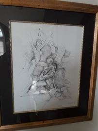 Signed Pencil Sketch by R. Goolsby (2 Of 2)