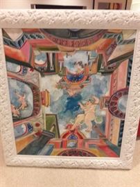 Tromp L'Oeil Oil Painting by Bertha Leonard