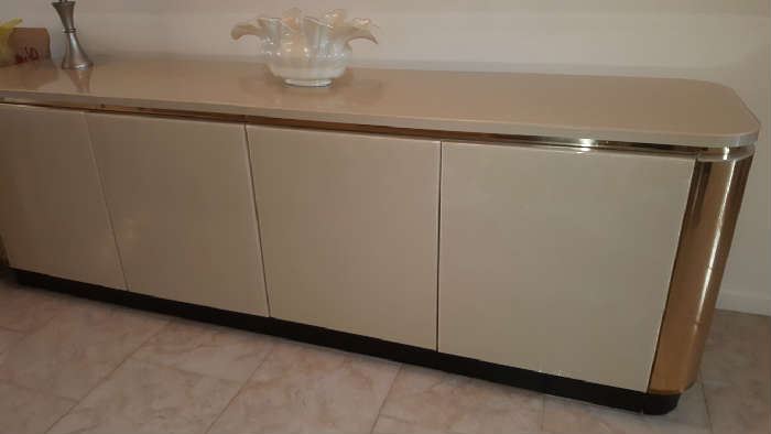 Formica and chrome credenza