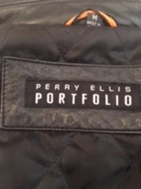 Perry Ellis Portfolio Women's Leather Jacket.