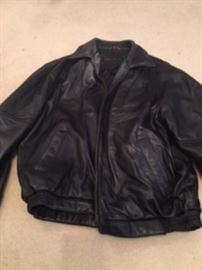 Perry Ellis Women's Leather Jacket.