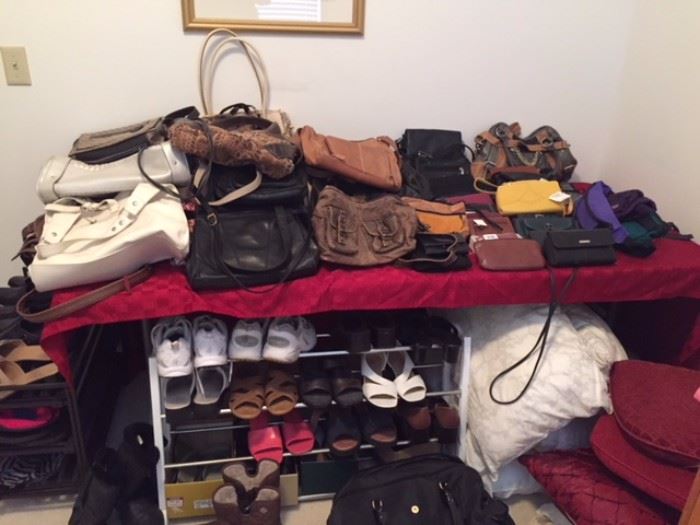 Tons of Purses and Shoes.
