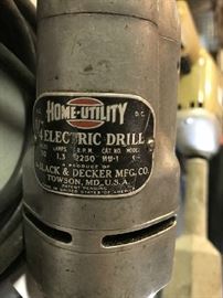 Vintage Black & Decker Electric Drill