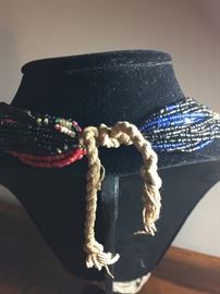 Beaded tribal necklace 