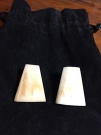Bone earrings
