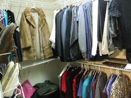 Some men's and woman's clothes and a few pairs of shoes. There is also some cool ties!
