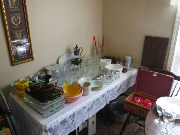 Quite a few kitchen items spread out.
