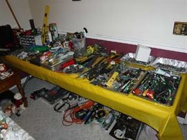 I moved the tools from the shed inside due to the weather thank me by buying some =)