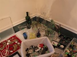 Some wonderful art glass from a collection they maintained for years.