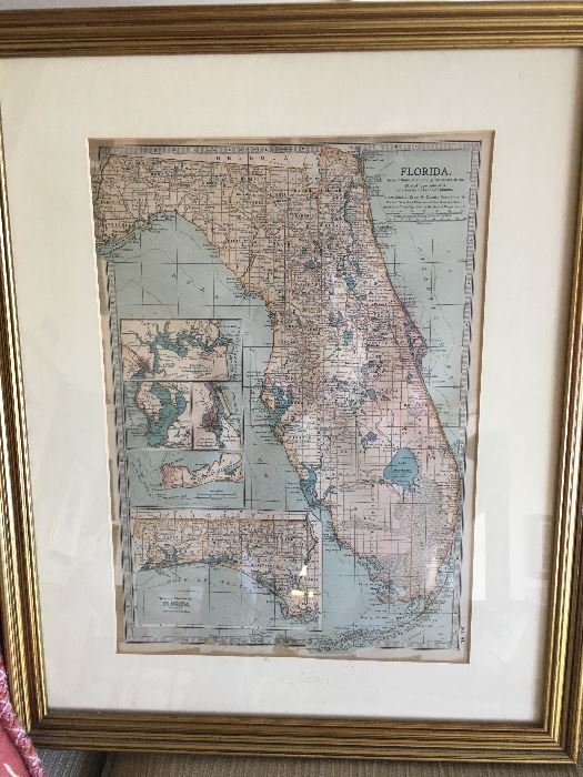 Wonderful old map of Florida